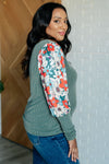 Hazel Blues® |  Better Than Usual Floral Detail Top