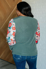 Hazel Blues® |  Better Than Usual Floral Detail Top