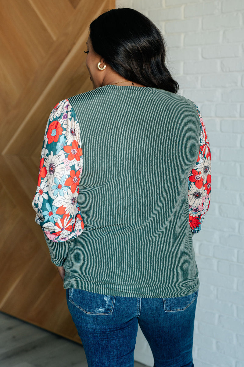 Hazel Blues® |  Better Than Usual Floral Detail Top