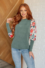 Hazel Blues® |  Better Than Usual Floral Detail Top
