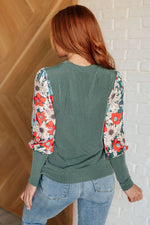 Hazel Blues® |  Better Than Usual Floral Detail Top