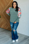 Hazel Blues® |  Better Than Usual Floral Detail Top
