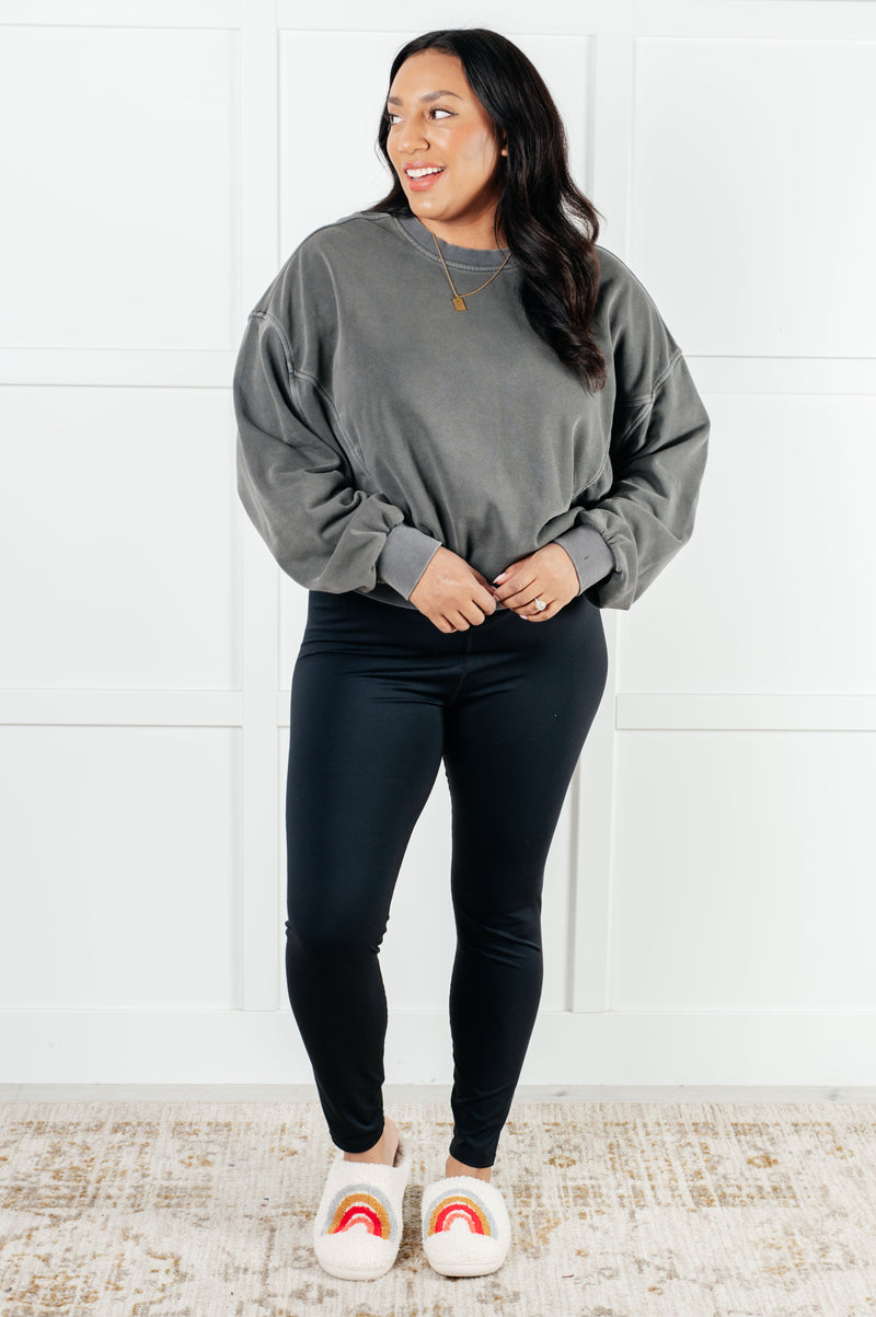 Hazel Blues® |  Beyond the Basics Pullover in Ash Black