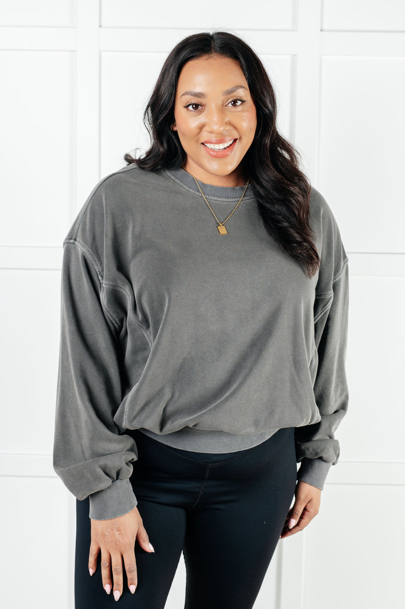 Hazel Blues® |  Beyond the Basics Pullover in Ash Black