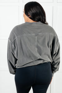 Hazel Blues® |  Beyond the Basics Pullover in Ash Black