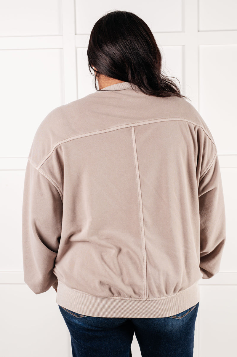 Hazel Blues® |  Beyond the Basics Pullover in Ash Mocha