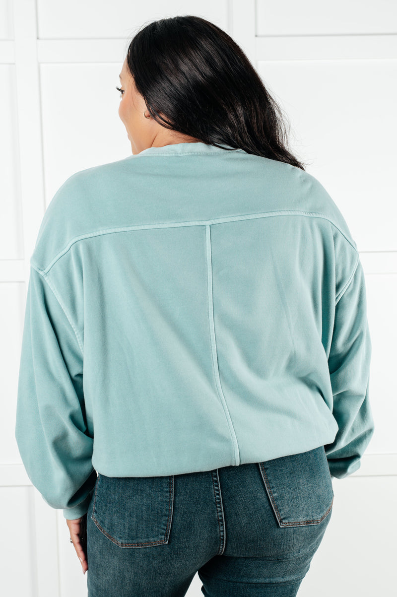 Hazel Blues® |  Beyond the Basics Pullover in Blue Grey