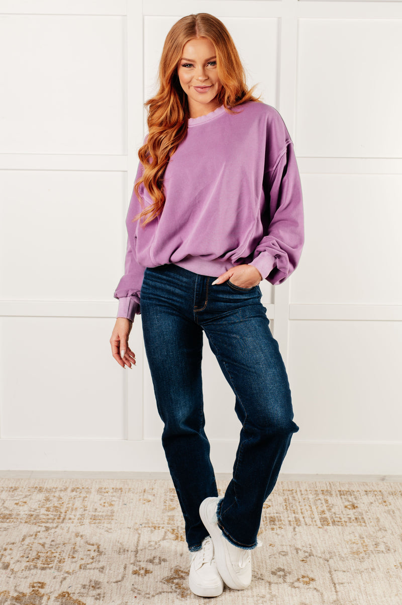 Hazel Blues® |  Beyond the Basics Pullover in Violet