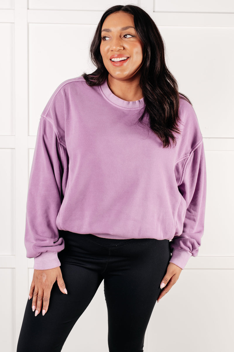 Hazel Blues® |  Beyond the Basics Pullover in Violet