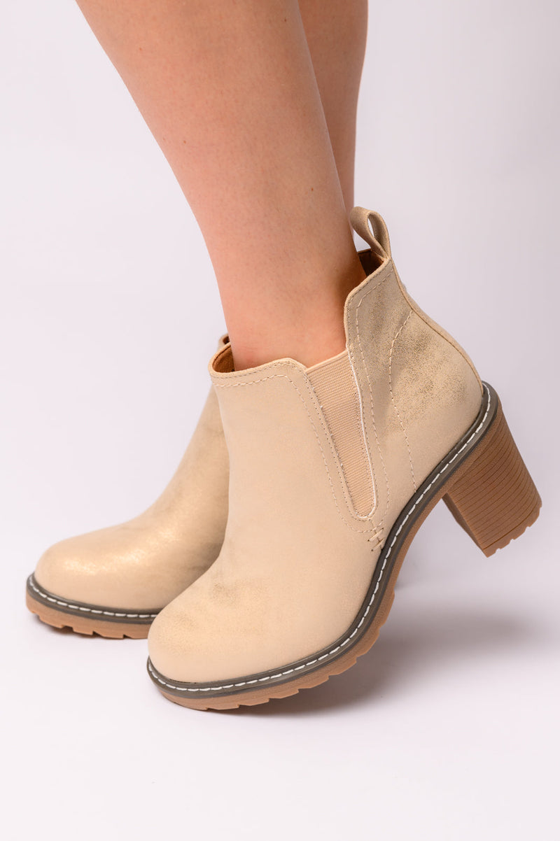 Hazel Blues® |  Bite Me Bootie in Gold