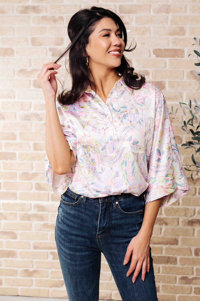 Hazel Blues® |  Blissful Botanicals Blouse