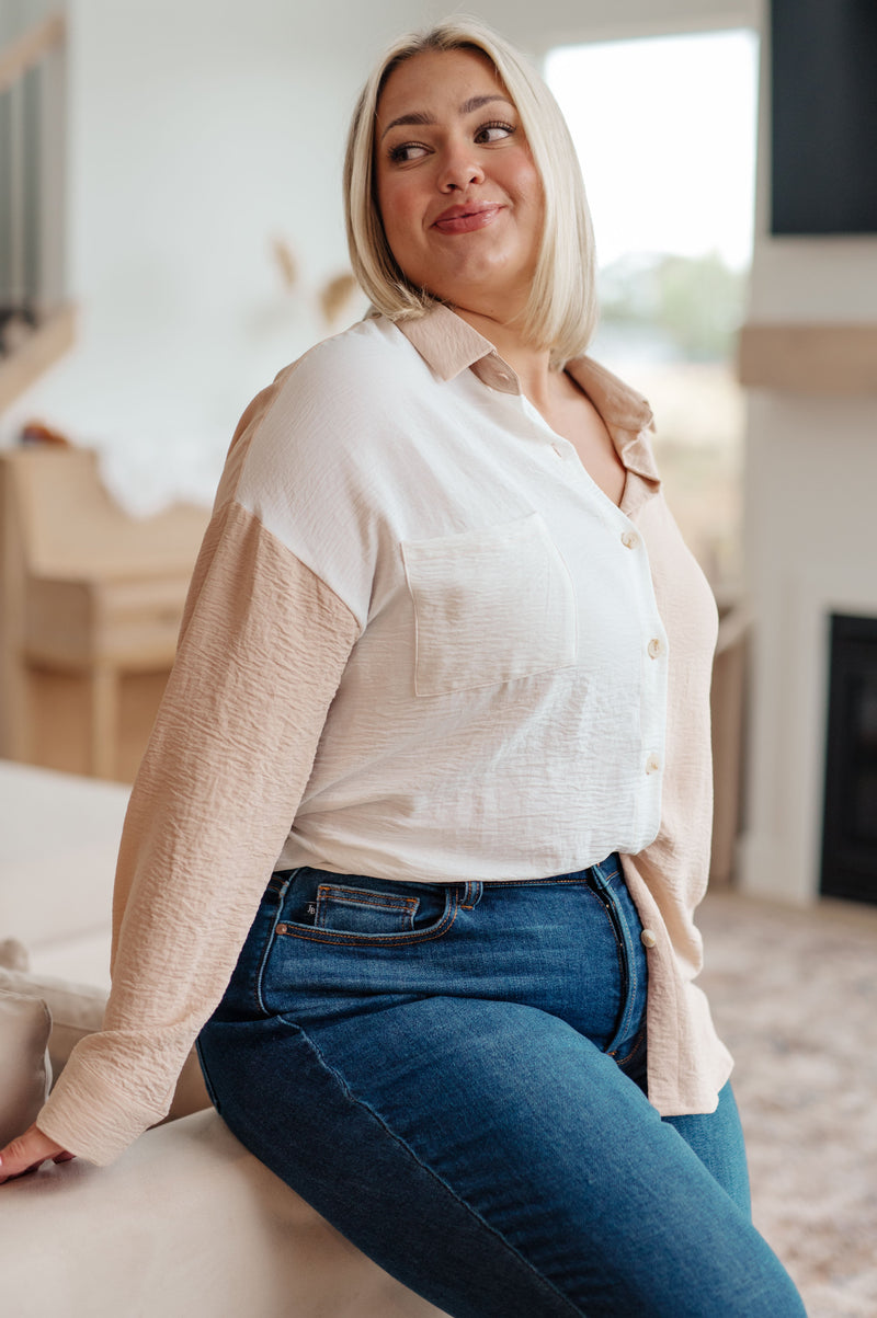 Hazel Blues® |  Block Party Button Down