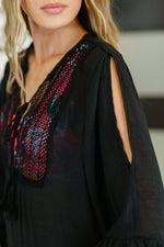 Hazel Blues® |  Boheme Bay Swim Cover Up in Black