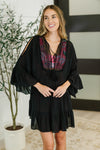 Hazel Blues® |  Boheme Bay Swim Cover Up in Black