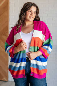 Hazel Blues® |  Bold Flirt Button Down Cardigan