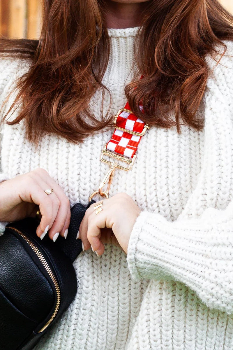Hazel Blues® |  Lizzie Checkered Adjustable Bag Strap
