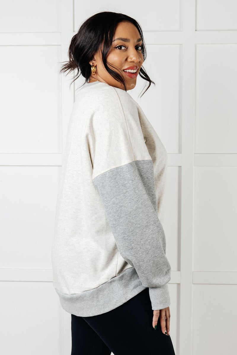 Hazel Blues® |  Bring it Together Color Block Pullover