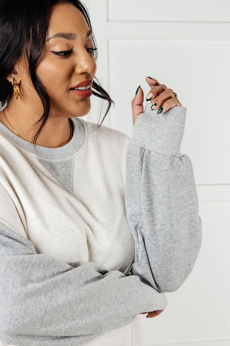 Hazel Blues® |  Bring it Together Color Block Pullover