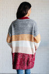 Hazel Blues® |  Bring the Warmth Color Block Cardigan