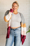 Hazel Blues® |  Bring the Warmth Color Block Cardigan