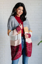 Hazel Blues® |  Bring the Warmth Color Block Cardigan
