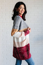 Hazel Blues® |  Bring the Warmth Color Block Cardigan