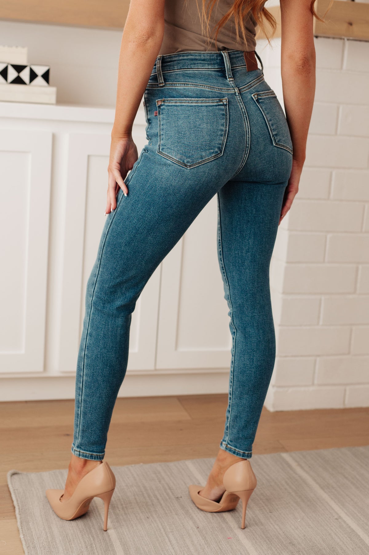 Hazel Blues® |  Bryant High Rise Thermal Skinny Jean