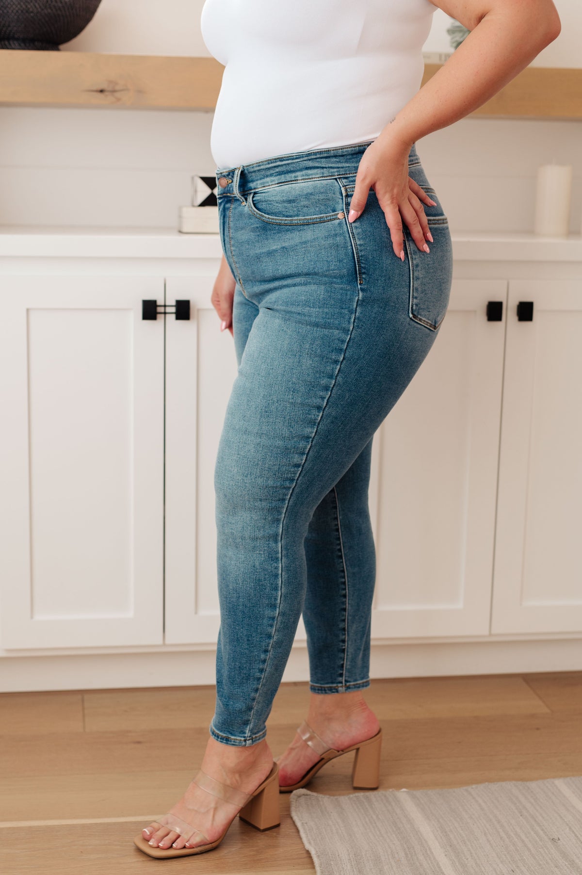 Hazel Blues® |  Bryant High Rise Thermal Skinny Jean