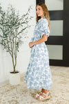 Hazel Blues® |  Budding Romance Collared Button-Down Dress