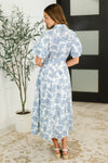 Hazel Blues® |  Budding Romance Collared Button-Down Dress