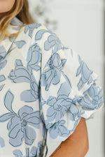 Hazel Blues® |  Budding Romance Collared Button-Down Dress