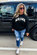 Hazel Blues® |  MAMA CHENILLE LETTER SWEATSHIRT