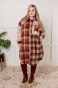 Hazel Blues® |  Cabin Fever Flannel Plaid Oversized Shacket