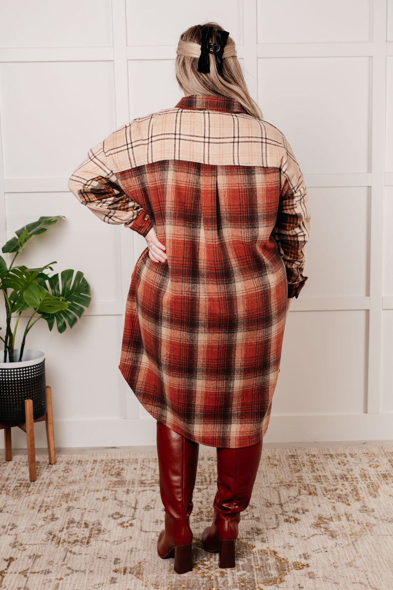 Hazel Blues® |  Cabin Fever Flannel Plaid Oversized Shacket