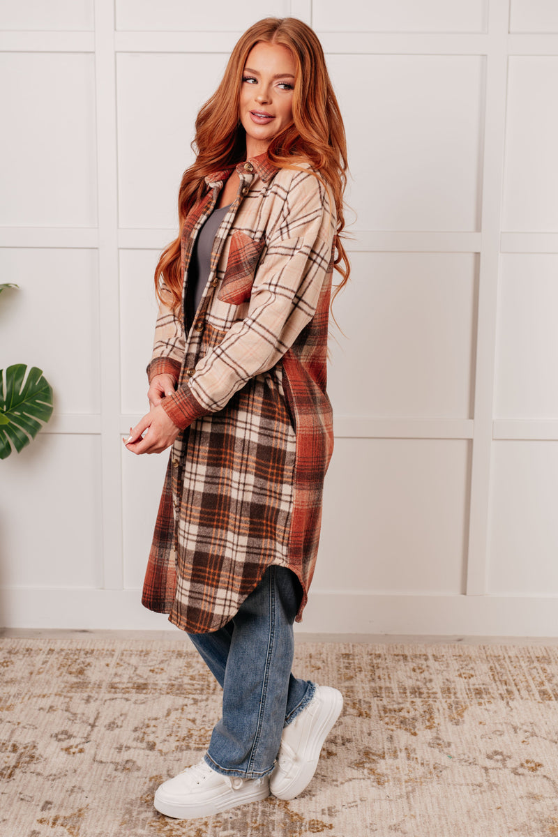 Hazel Blues® |  Cabin Fever Flannel Plaid Oversized Shacket