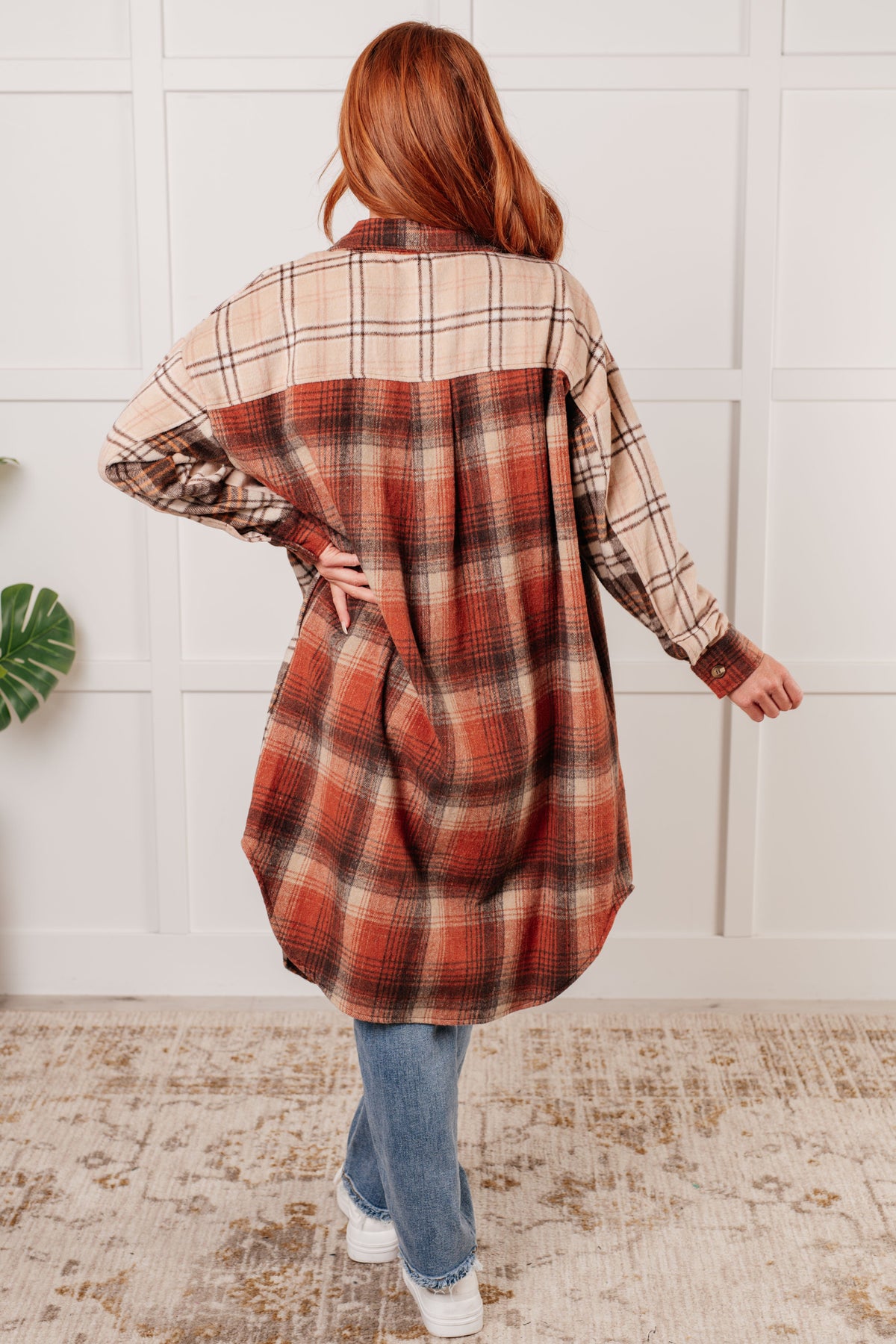 Hazel Blues® |  Cabin Fever Flannel Plaid Oversized Shacket