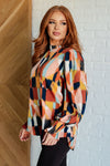 Hazel Blues® |  Call It What It Is Mod Print Blouse