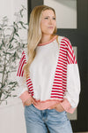 Hazel Blues® |  Candy Stripes & Chill Sweatshirt