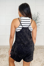 Hazel Blues® |  Carefree Cutie Slouchy Pocket Romper in Black