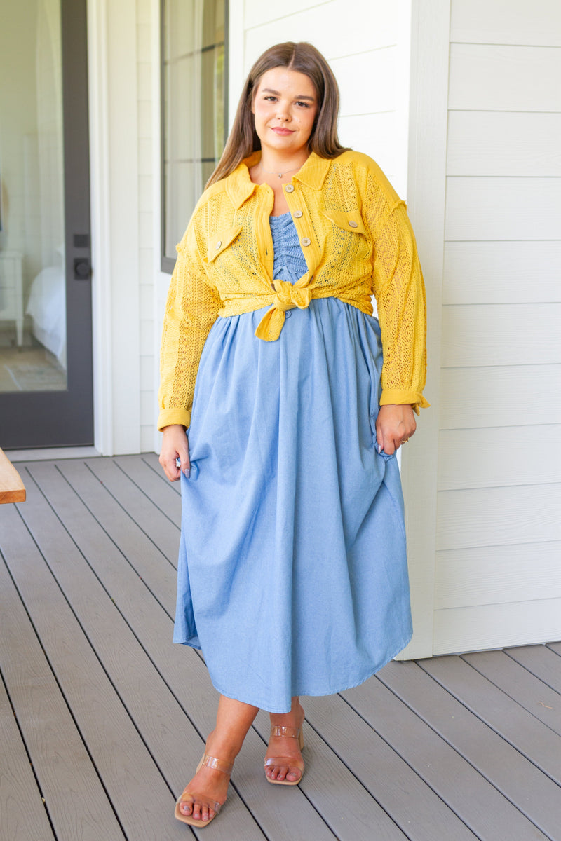 Hazel Blues® |  Carolina in My Mind Maxi Dress