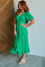 Hazel Blues® |  Catch a Cloud and Pin it Down Smocked Bodice Dress