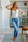 Hazel Blues® |  Catherine Mid Rise Vintage Skinny Jeans
