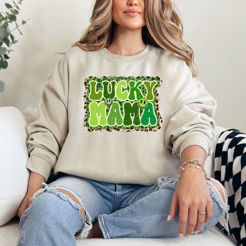 Hazel Blues® |  Lucky Mama Graphic Sweatshirt