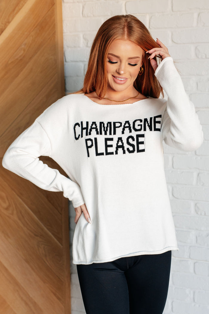 Hazel Blues® |  Champagne Please Lightweight Sweater