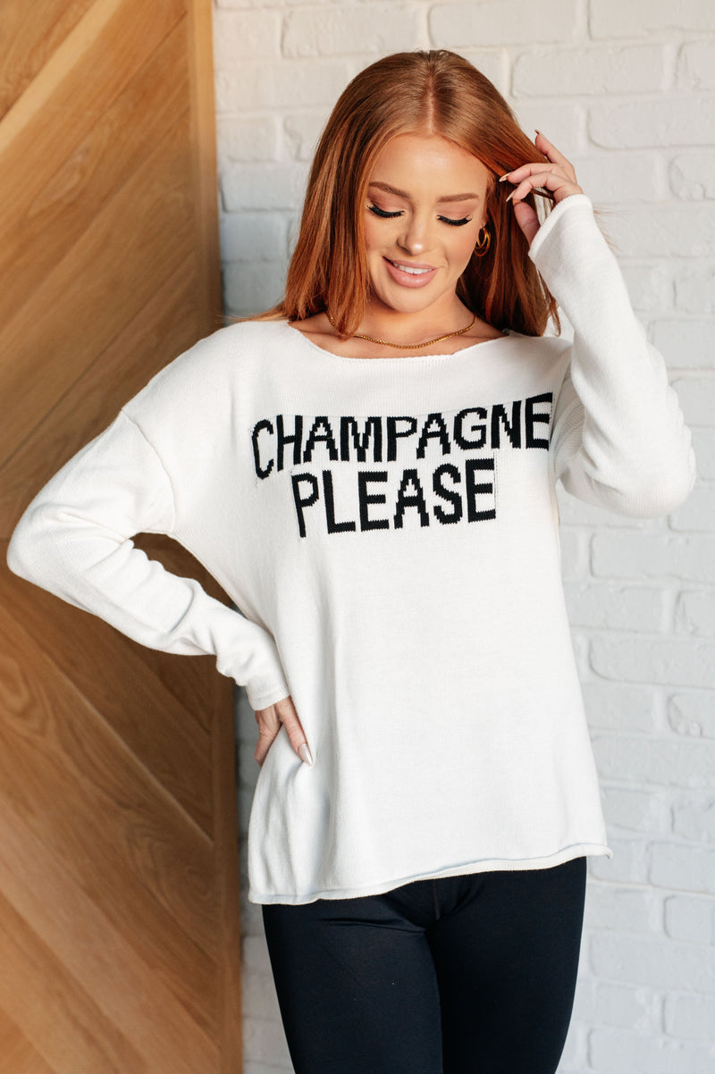 Hazel Blues® |  Champagne Please Lightweight Sweater