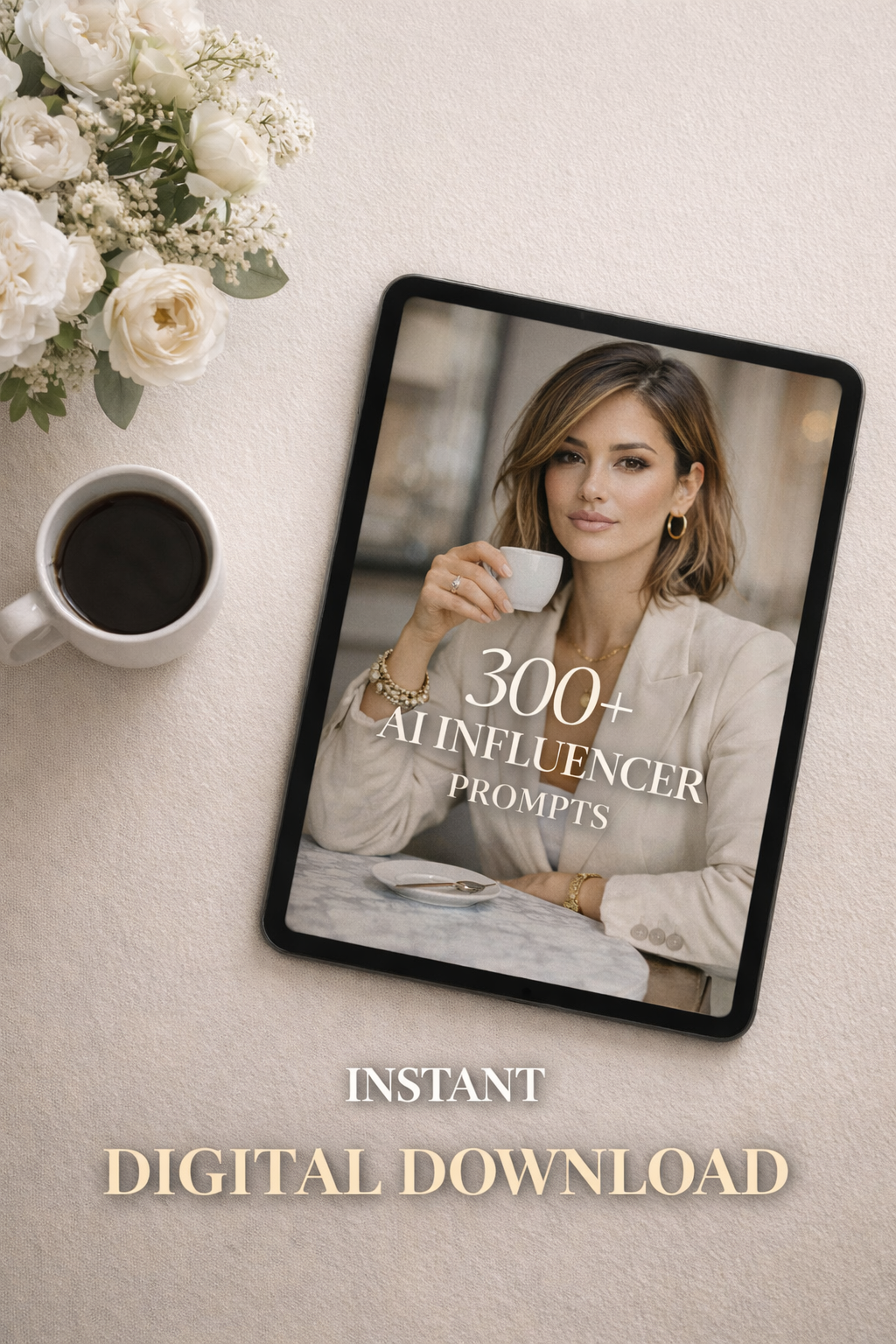 Hazel Blues® |  300+ AI Influencer Prompts | Midjourney & AI Images | Luxury Content Creator, UGC, Beauty and Fashion Prompts