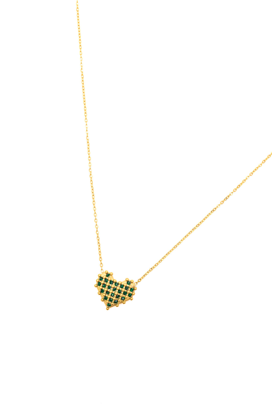 Hazel Blues® |  Checkered Heart Necklace