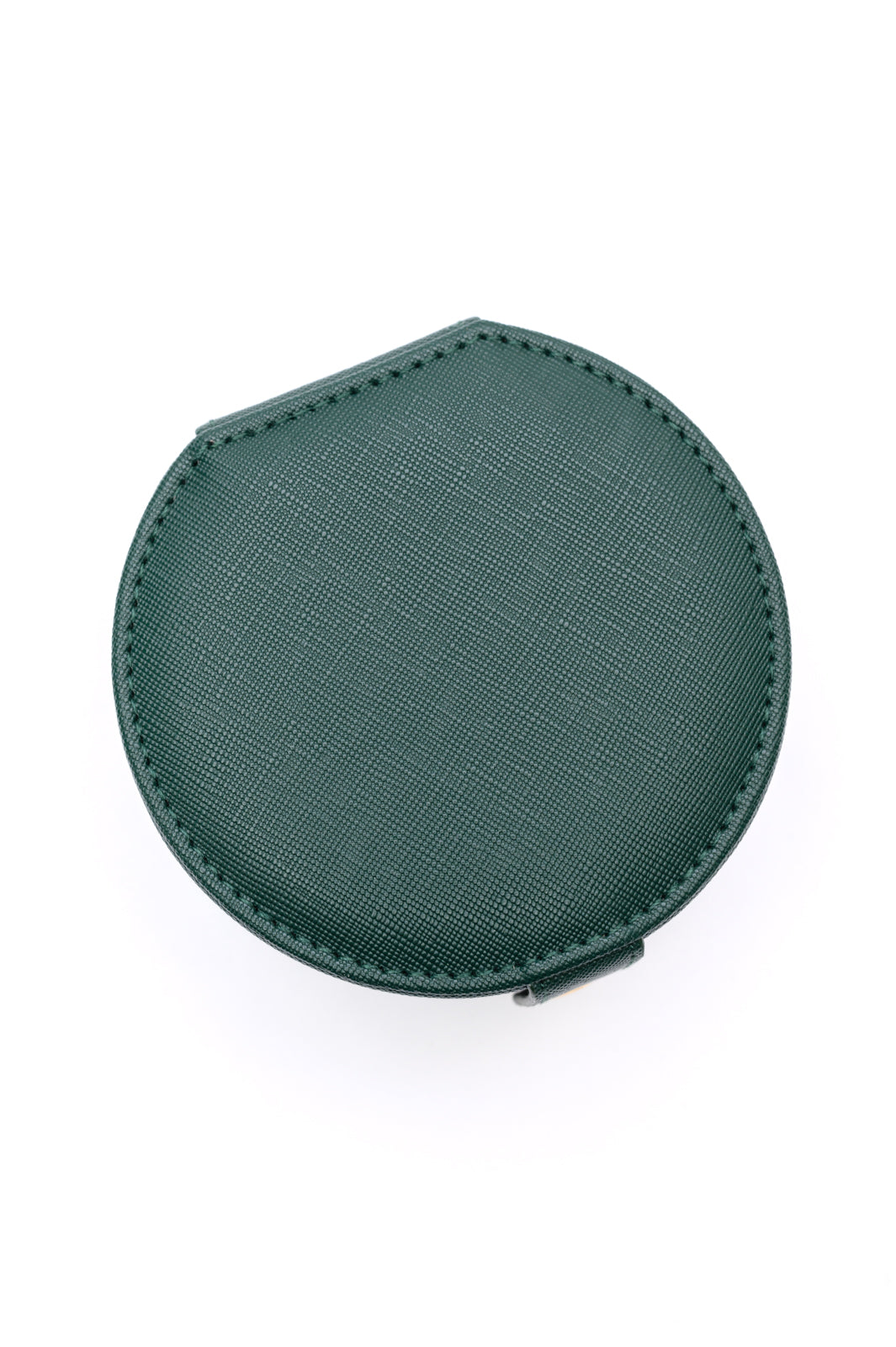 Hazel Blues® |  Circular Travel Jewelry Case in Green