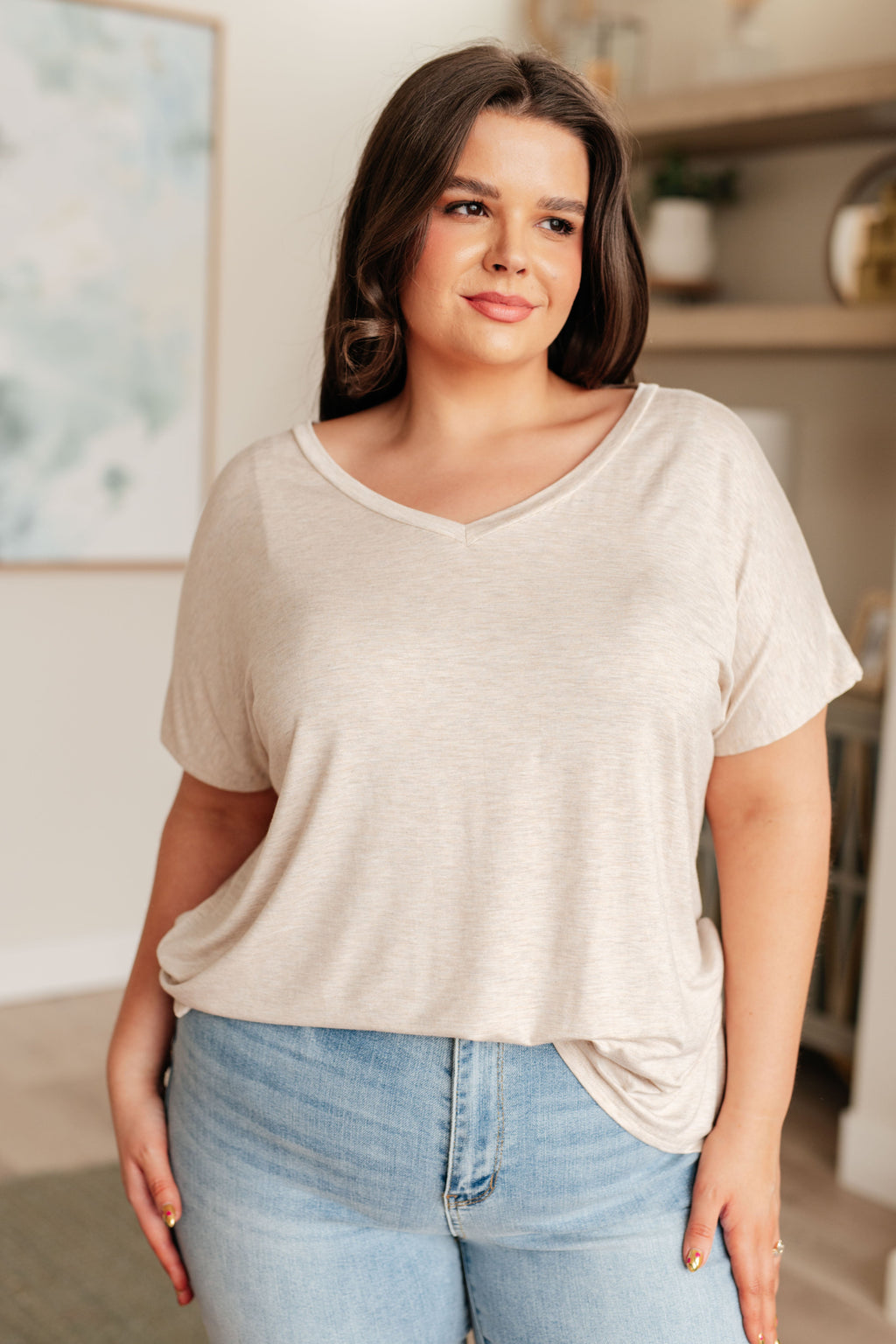 Hazel Blues® |  Clear Things Up V-Neck Top