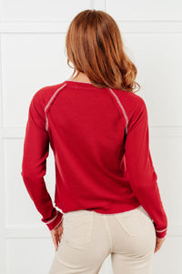 Hazel Blues® |  Clever Expression Long Sleeve Top